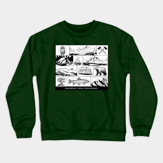 Wilderness Fools Crewneck Sweatshirt by Sharpest Tools